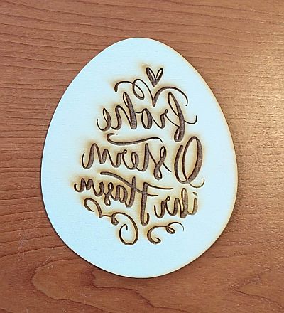 ONT002 Oster Nest "Frohe Ostern ihr Hasen" 29 x 24 cm