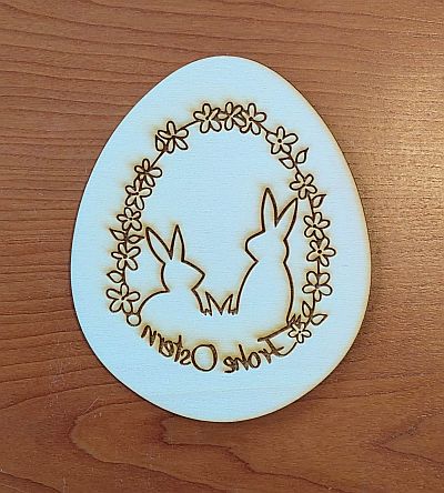 ONT005 Oster Nest "Frohe Ostern" 29 x 24 cm