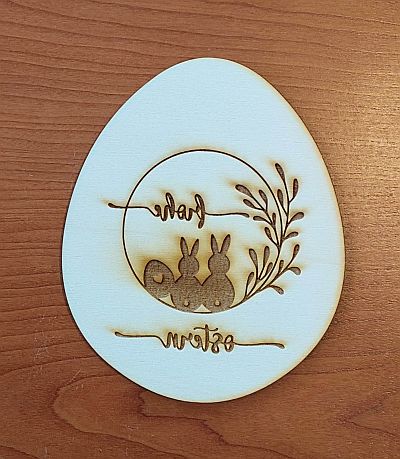 ONT006 Oster Nest "Frohe Ostern" 29 x 24 cm
