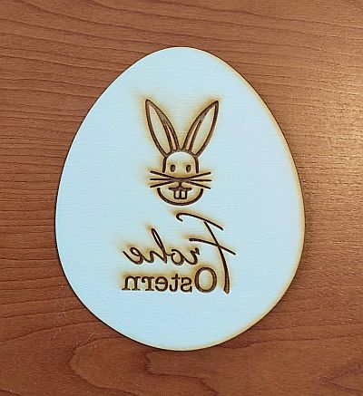 ONT009 Oster Nest "Frohe Ostern" 29 x 24 cm
