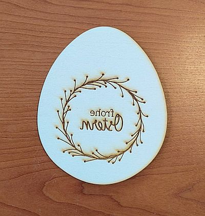 ONT012 Oster Nest "Frohe Ostern" 29 x 24 cm